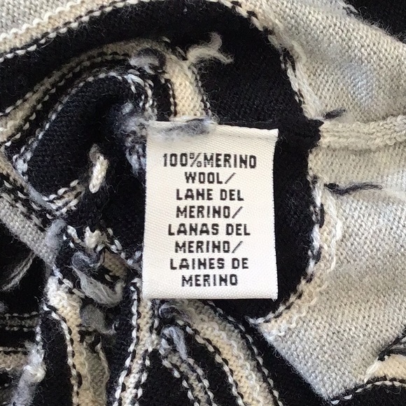 Tibi Merino Wool Cream & Black Sweater Dress‎ *Like New - Picture 9 of 10